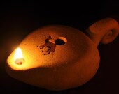 LIGHT,Camel Oil Lamp,Handmade decorating Clay lamp,Ancient time home decor,Earth,Desert,OOAK