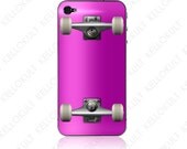 iPhone 4S: Fuchsia Skateboard Deck