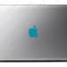 Apple Logo Decal (Sparkling Turquoise)
