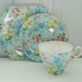 Vintage Shelley China, Tea Cup Set, Melody Chintz Trio Teacup and Saucer, Side Plate