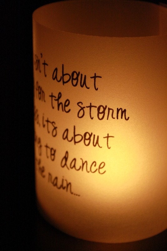 Quote Luminaries - Reception Signs and Decor - Wedding signs and Decor - 10 Count