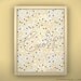 Personalized baby print wall art retro cute floral and animal silhouette - Unframed 11 3/4 x 15 3/4" - Morning Mist