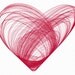 Heart art print wall art - Unframed 11 3/4  x 15 3/4" - Heart Print