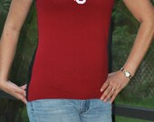 Oklahoma OU Sooners burgundy black halter top shirt