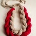 The Conqueror - Red And Cream Necklace