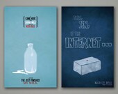 Any 3 "The IT Crowd" Modern Art Posters - Three 11x17 Science Fiction MInimalist Art Prints