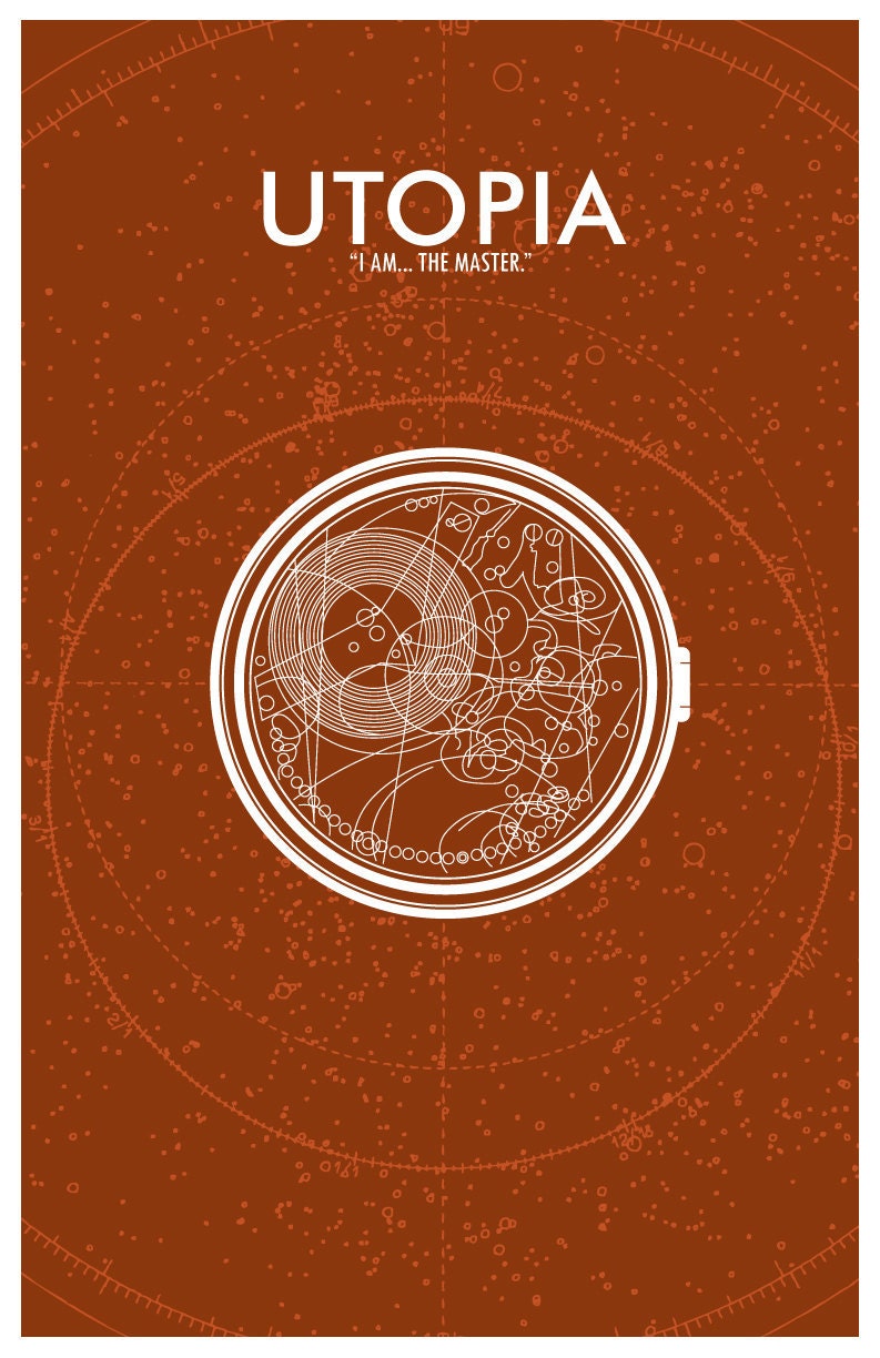 Utopia // Doctor Who Poster // 11x17 Minimalist Geek Art Print