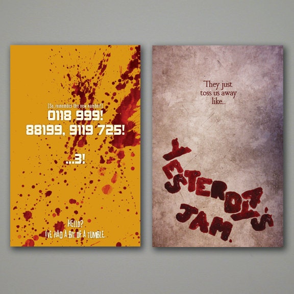 Any 3 "The IT Crowd" Modern Art Posters - Three 11x17 Science Fiction MInimalist Art Prints
