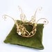 Golden Fairytale Princess Crown of gold covered silver, white topaz and pearls