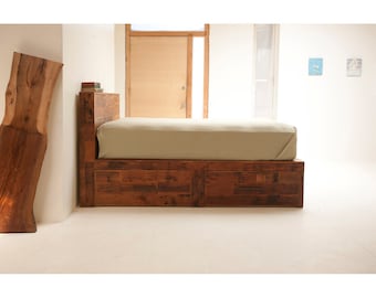 Reclaimed Old Growth Storage Bed, Maximize the Space and Style in your Sleeping Headquarters.