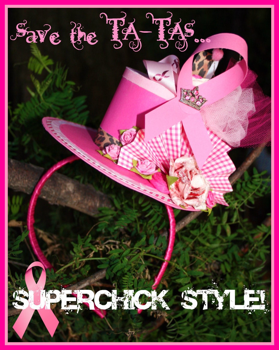 Breast Cancer Awareness Cocktail Hat