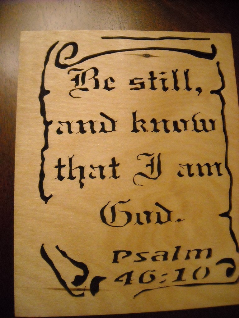 Scripture Wall Plaque Psalm 46:10