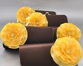 SET Of 7 Medium Clutches..Custom made Wedding clutch, Bridesmaid clutch, Bridal clutch, Prom Clutch