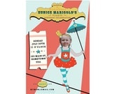 Circus Carnival Tightrope Walker Invitation - Personalized and Printable