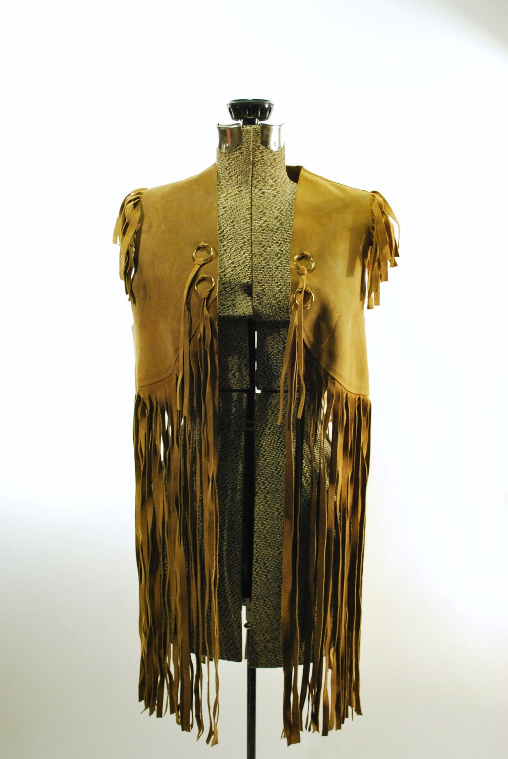 Brown Fringe Vest