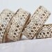 Napkin Rings Organic Bamboo Vintage French Lace Beige Set of Four OOAK Holiday Home Decor  teamcamelot tbteam elitett