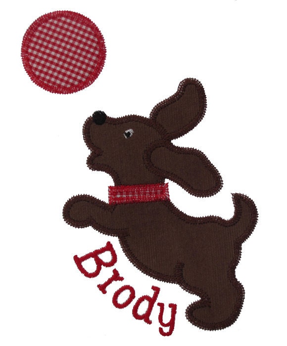 dog applique design