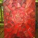 Abstract Painting 34 x 44 Custom Original Heavy Textured Impasto Red Gold Oil by Je Hlobik