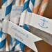 Orange and Blue Nautical Themed Straws