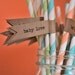 Baby Shower Straws with Kraft Flags
