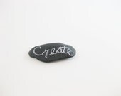 Chalk Board Rock Little Skipping Stone