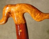 Fashionable Men / Ladies Stylish Fancy Walking Cane (Item 020) Amboyna Burl and Padauk