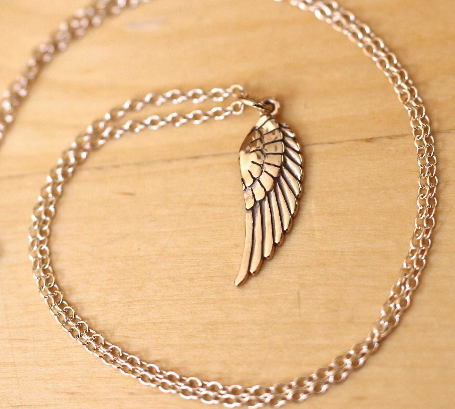 Gold Wing Charity Necklace
