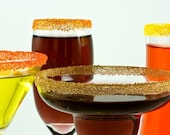 Fall cocktail sugar rim kit - gourmet colored sugar in pumpkin orange autumn gold brown yellow - enjoy sweet margaritas, martinis, drinks