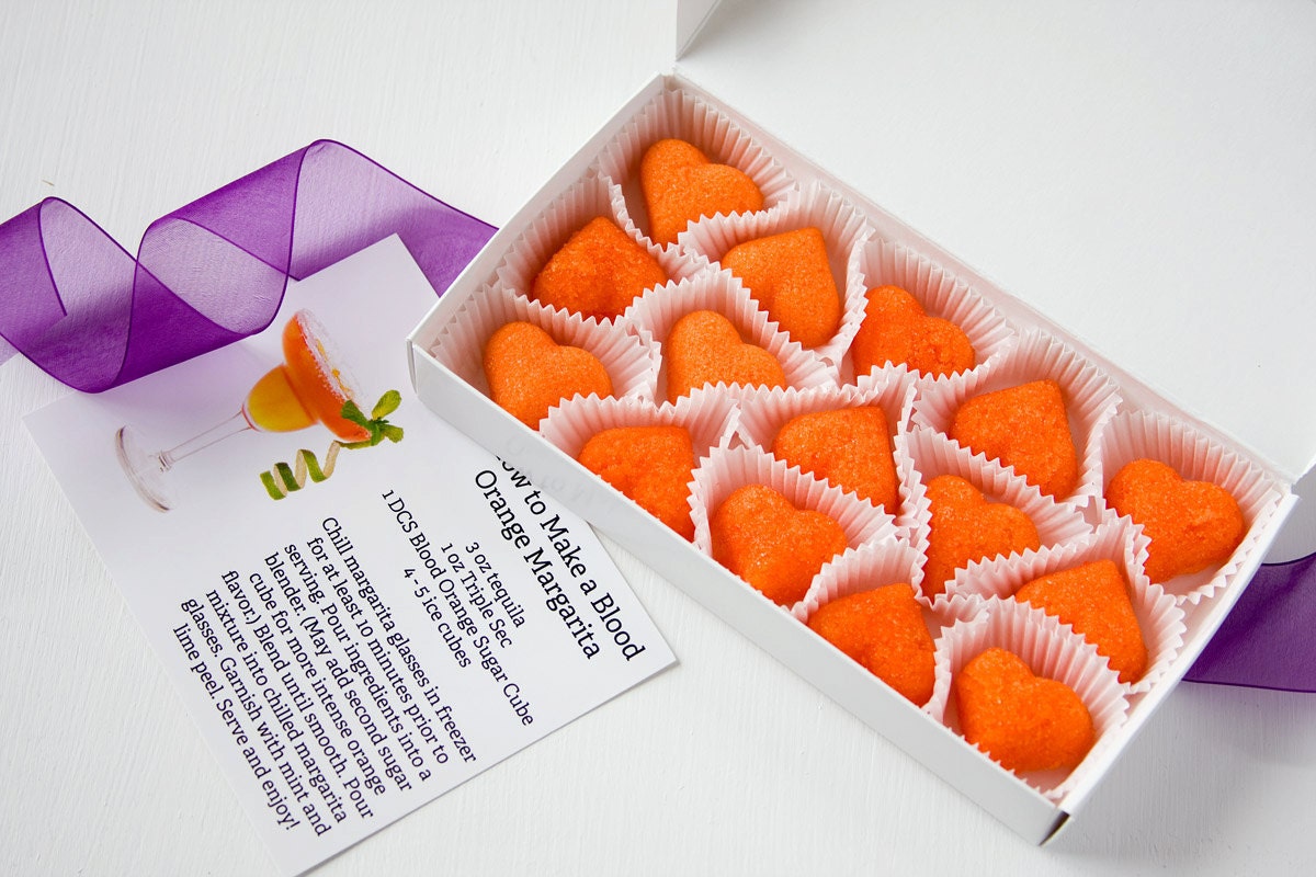 Sugar Cubes - Blood Orange margaritas - DIY drink cocktail kit - Father's Day gift