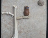 Owl In Ghost Tree-Bones on Tile