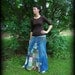 Classic Hippie patchwork Long Jean Skirt Custom Order to Your Size 0-14