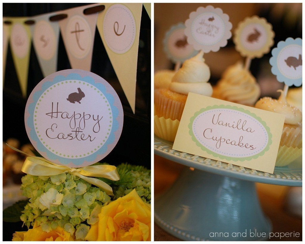 Some Bunny Loves Me DIY EASTER Party Collection - by anna and blue paperie as seen on Hostess with the Mostess Il_570xn