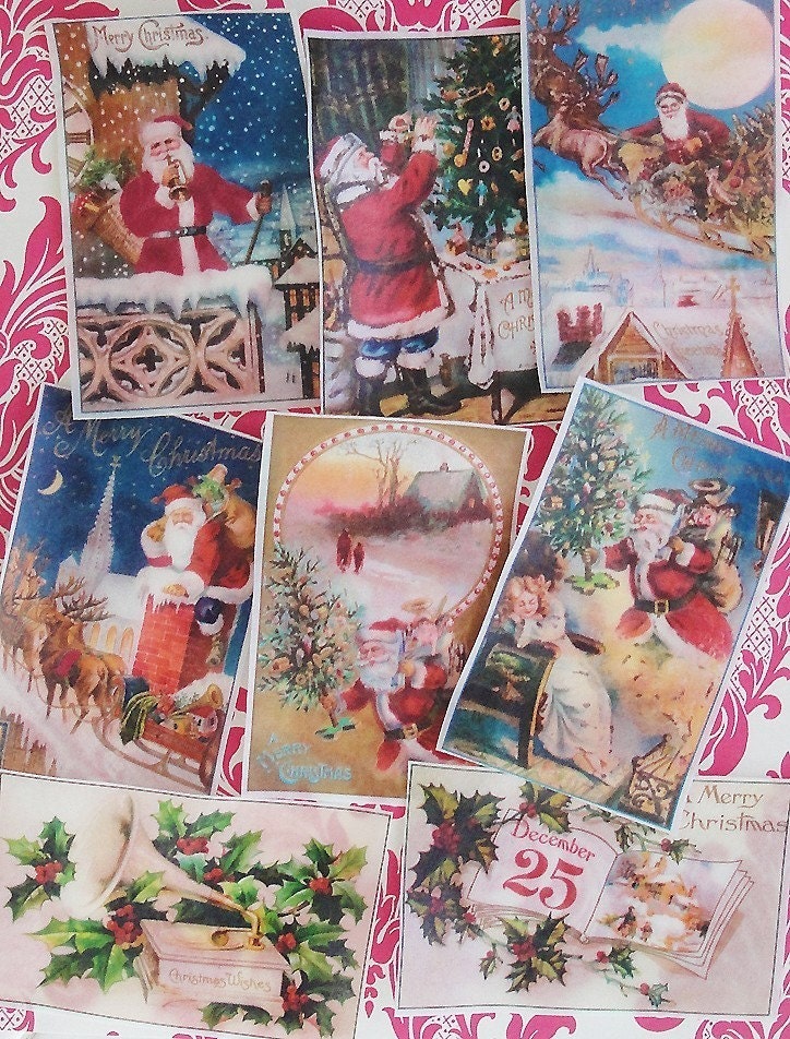 Edible Image VIctorian Christmas Wafer Papers