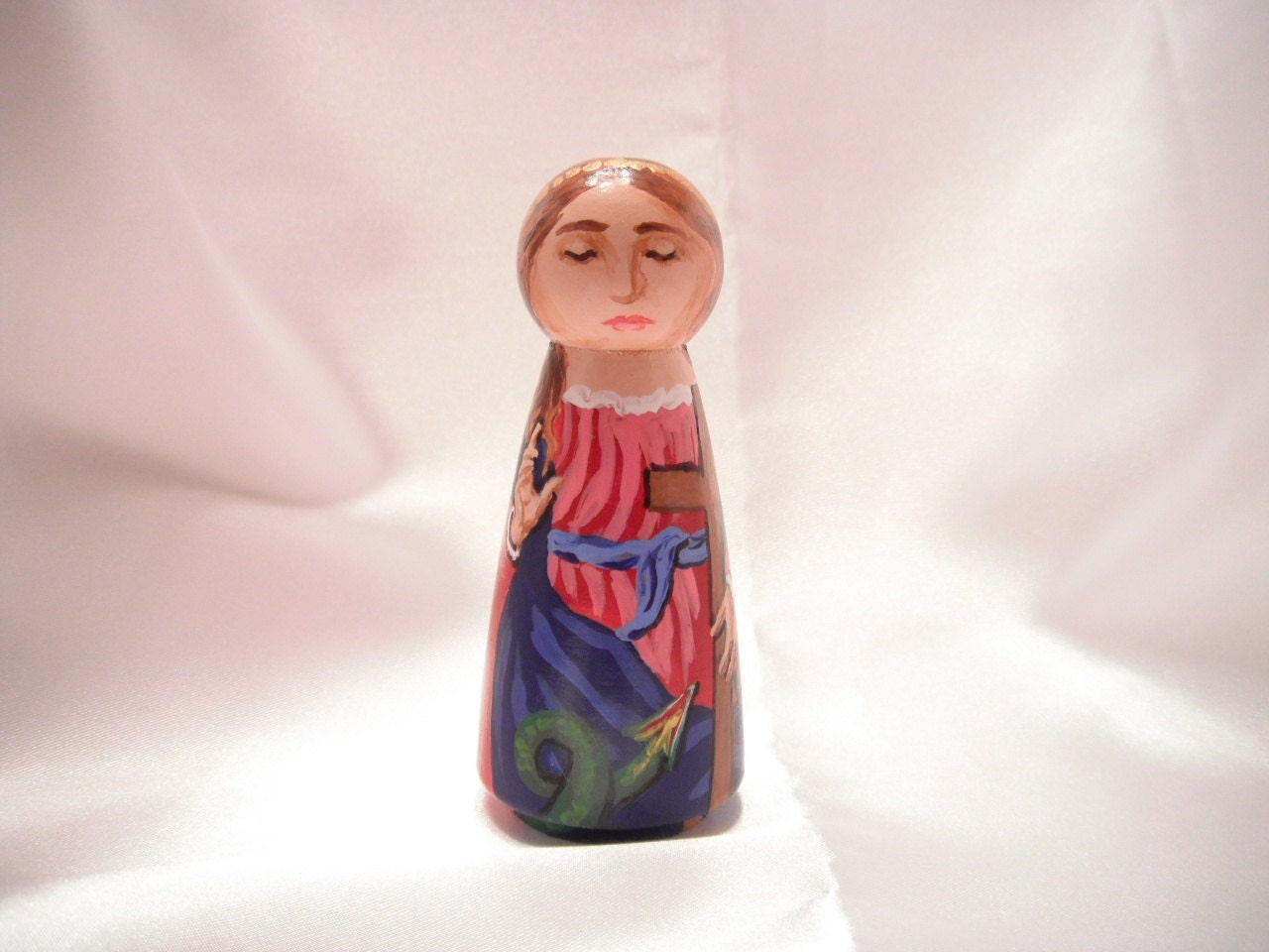 Saint Margaret of Antioch Catholic Saint Doll - made to order