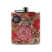 Cabbage Rose Flask 6 or 8 oz Birthday Wedding