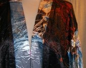 black silver blue plus size vintage style jacket hand dyed 25% off