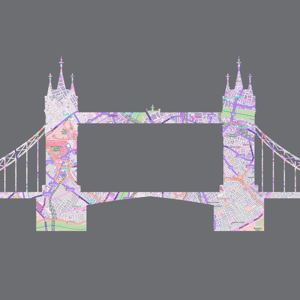 Landmarks: London Bridge Large Square Print