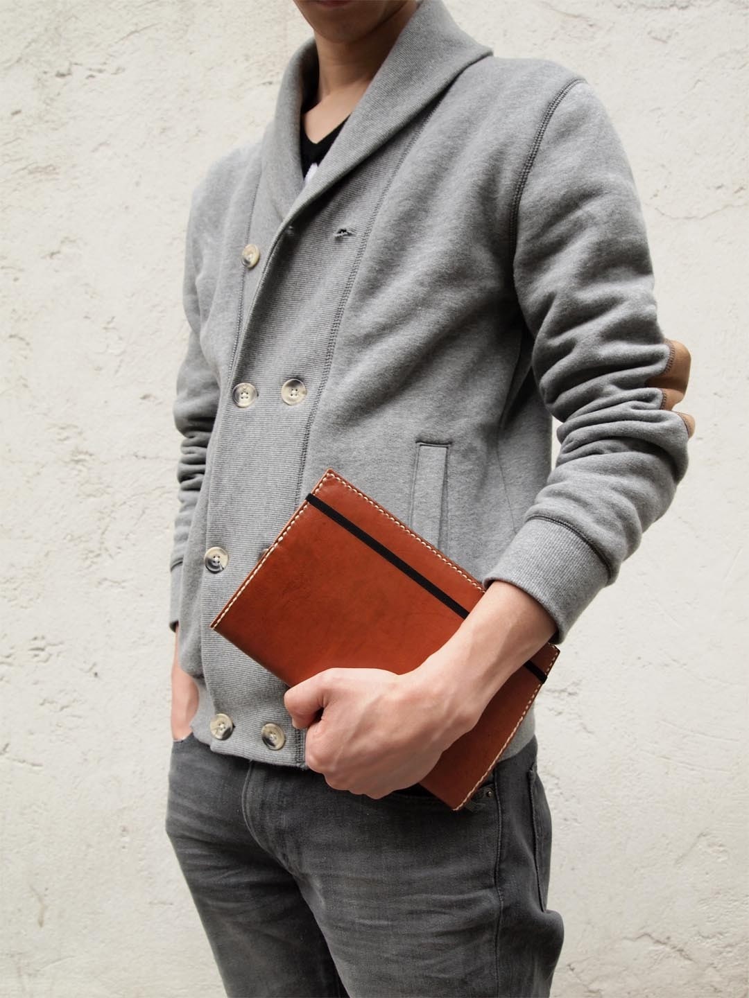 Personalized Moleskine Journal/ Notebook Cover - Leather - Hand Stitched