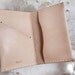 Personalized Card Holder - Nude - Leather - Hand Stitched