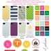Personalized iPhone 5 Case 4 / 4S or 3G or Samsung - Navy and White Nautical Whales - original design by a drop of golden sun