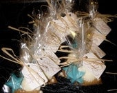 THANK YOU FAVOR Bags - White and Milk Chocolate Gifts - Beach Nautical Wedding Bridal Showers