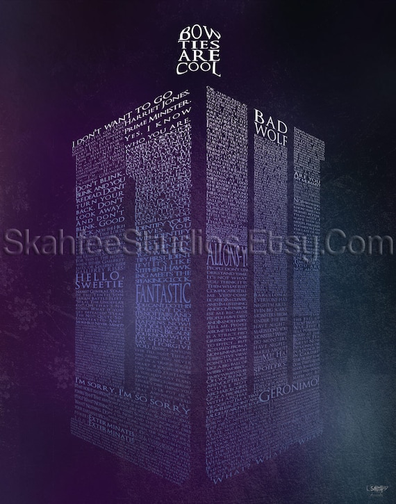Doctor Who Tardis Poster Art Print  11x14 -Print Only