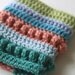Carnival Stripes Crochet Textured Cuff