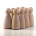 Wooden Peg Dolls - Octuplet Girls - Paint Your Own Wood Dolls