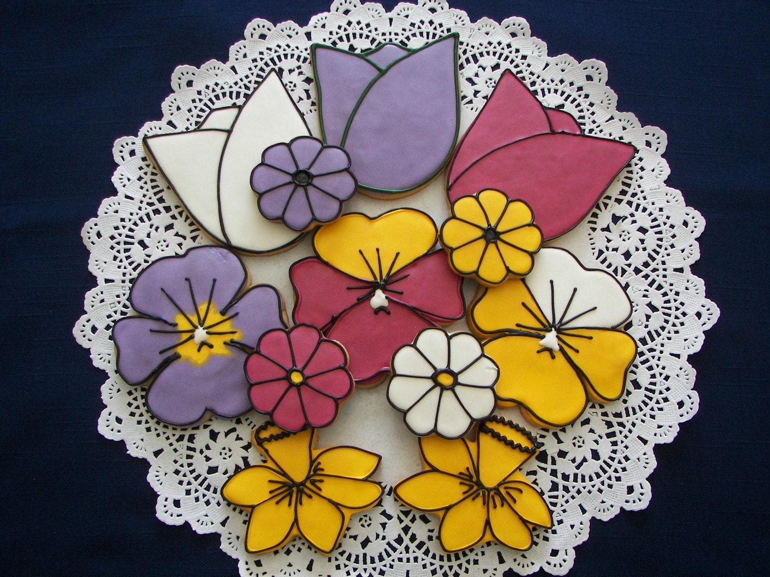 Spring Flower Cookies