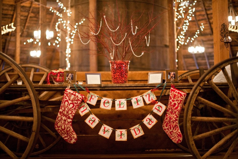 Christmas Decoration Feliz Navidad Garland Banner / Christmas Decoration