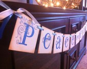 Christmas Decorations Peace On Earth Christmas Garland Merry Christmas Banner For Christmas and Holiday Decoration