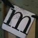 SALE Mr. and Mrs. Wedding Signs In Black and Silver Only With Your Choice Of Ribbon Color