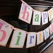 Custom Multi Colored Happy Birthday Double Garland Banner Boy / Girl / Adult / Any Theme / Great for All Birthdays