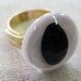 White Cat Eye Ring